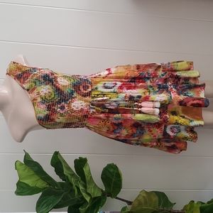 Free Distinations Women's One Shoulder Multi-colored Dress Size XS